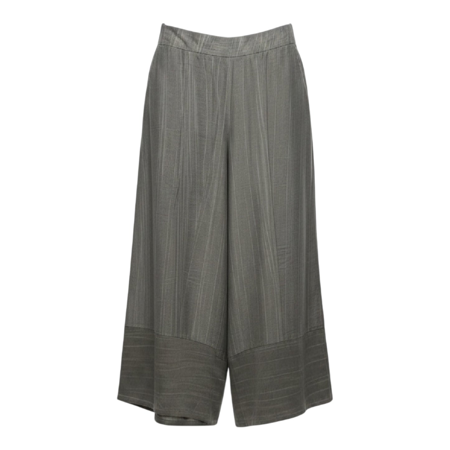 Hand Dyed Cropped Trousers By Ozai n Ku In Grey, Size: XS