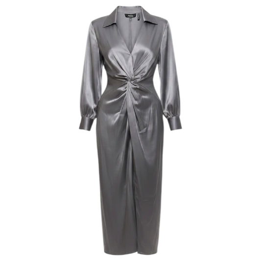 Dress Casual Maxi By Theory In Grey, Size: 2