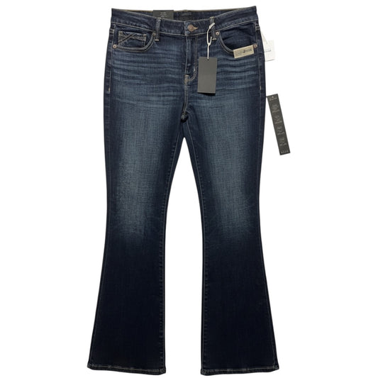 Jeans Flared By Buckle Black In Blue Denim, Size: 10