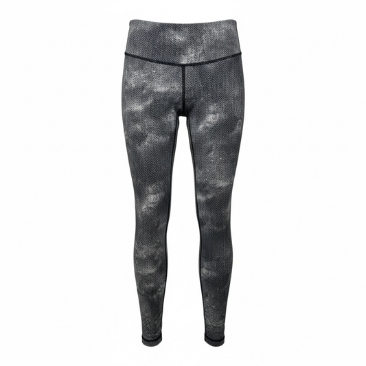 Athletic Leggings By Lululemon In Black & White, Size: 6