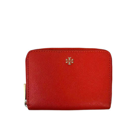 Emerson Mini Zip Around Wallet Designer By Tory Burch, Size: Small