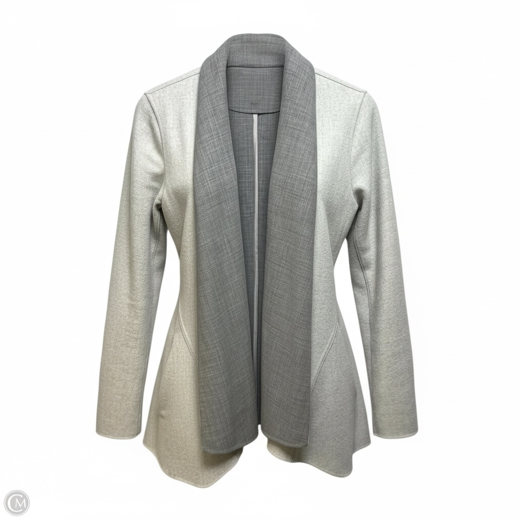 Zanita Reversible Wool Cashmere Double Face Jacket In Designer By Lafayette 148 In Nickel Melange, Size: 6