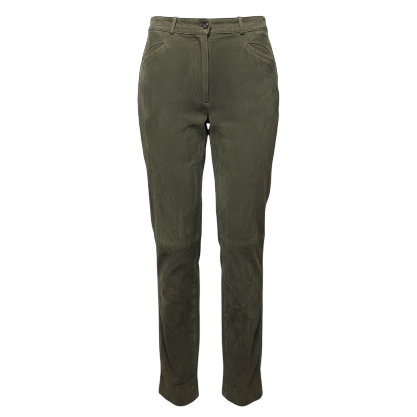 100% Suede Pants By Carlisle In Green, Size: 4
