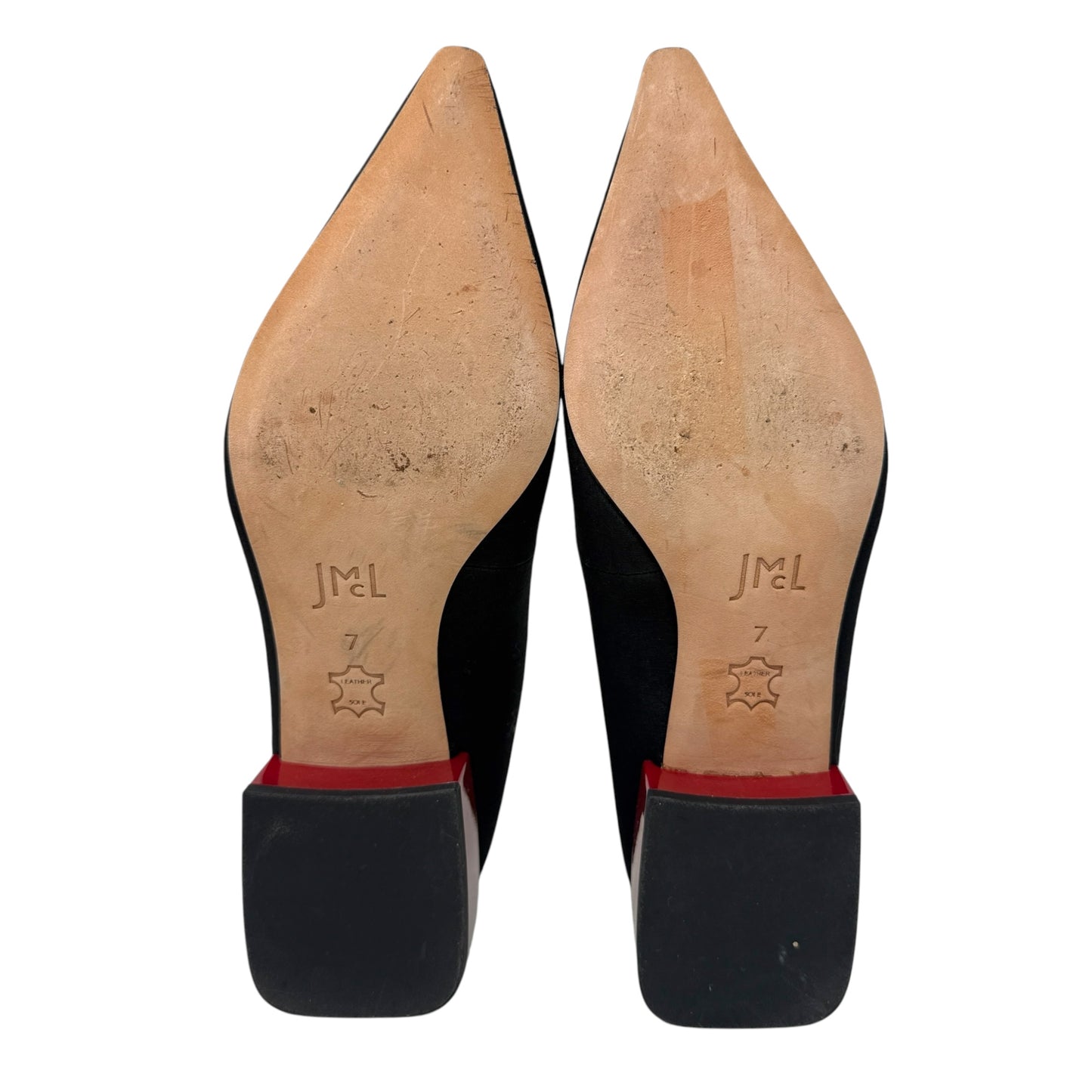 Cheryl Block Heel Pumps By J Mclaughlin In Black & Red, Size: 7