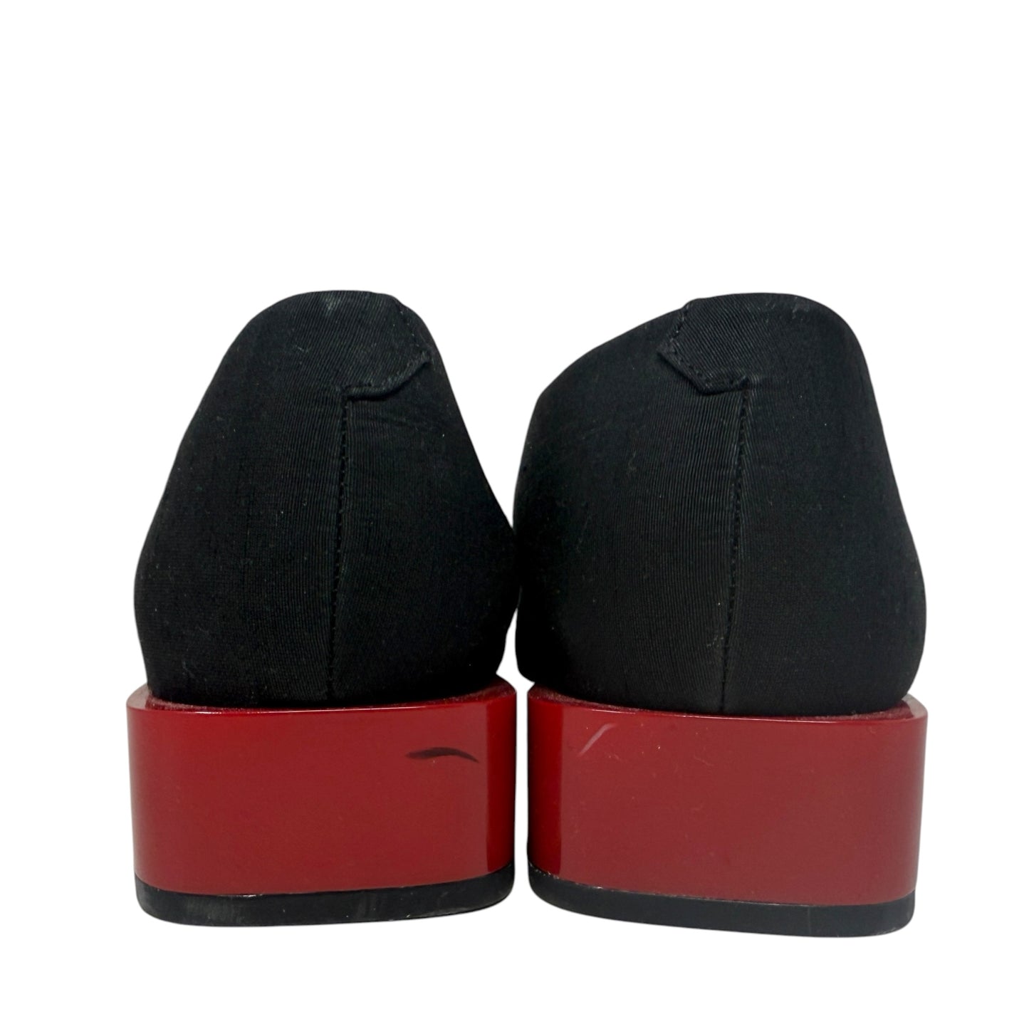 Cheryl Block Heel Pumps By J Mclaughlin In Black & Red, Size: 7