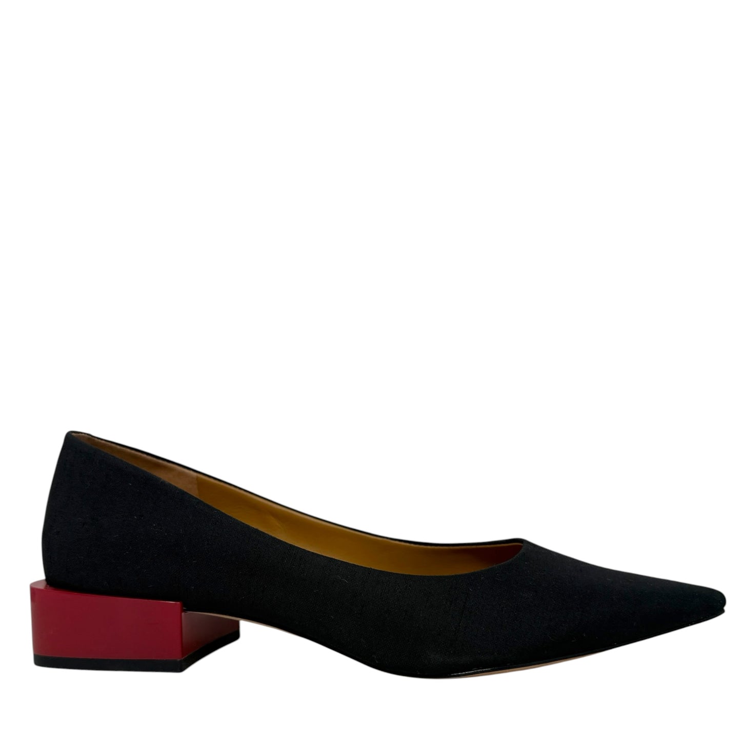 Cheryl Block Heel Pumps By J Mclaughlin In Black & Red, Size: 7