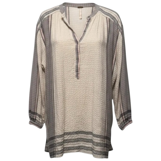 Metallic Grid Plaid Tunic Dress By Free People In Multi, Size: S