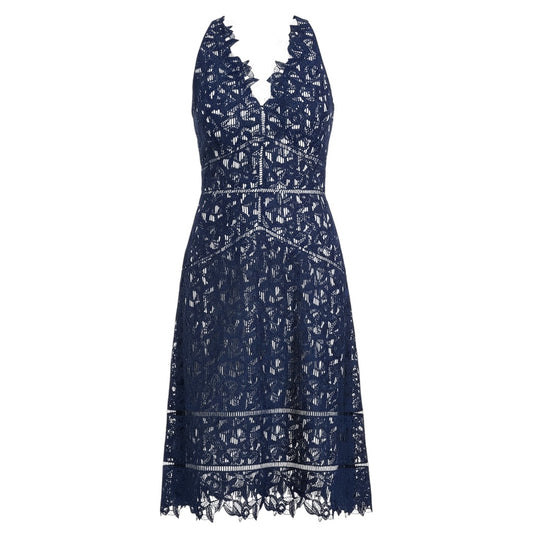 Lace Fit & Flare Cocktail Dress By Kentucky Derby by Vineyard Vines In Navy, Size: 10