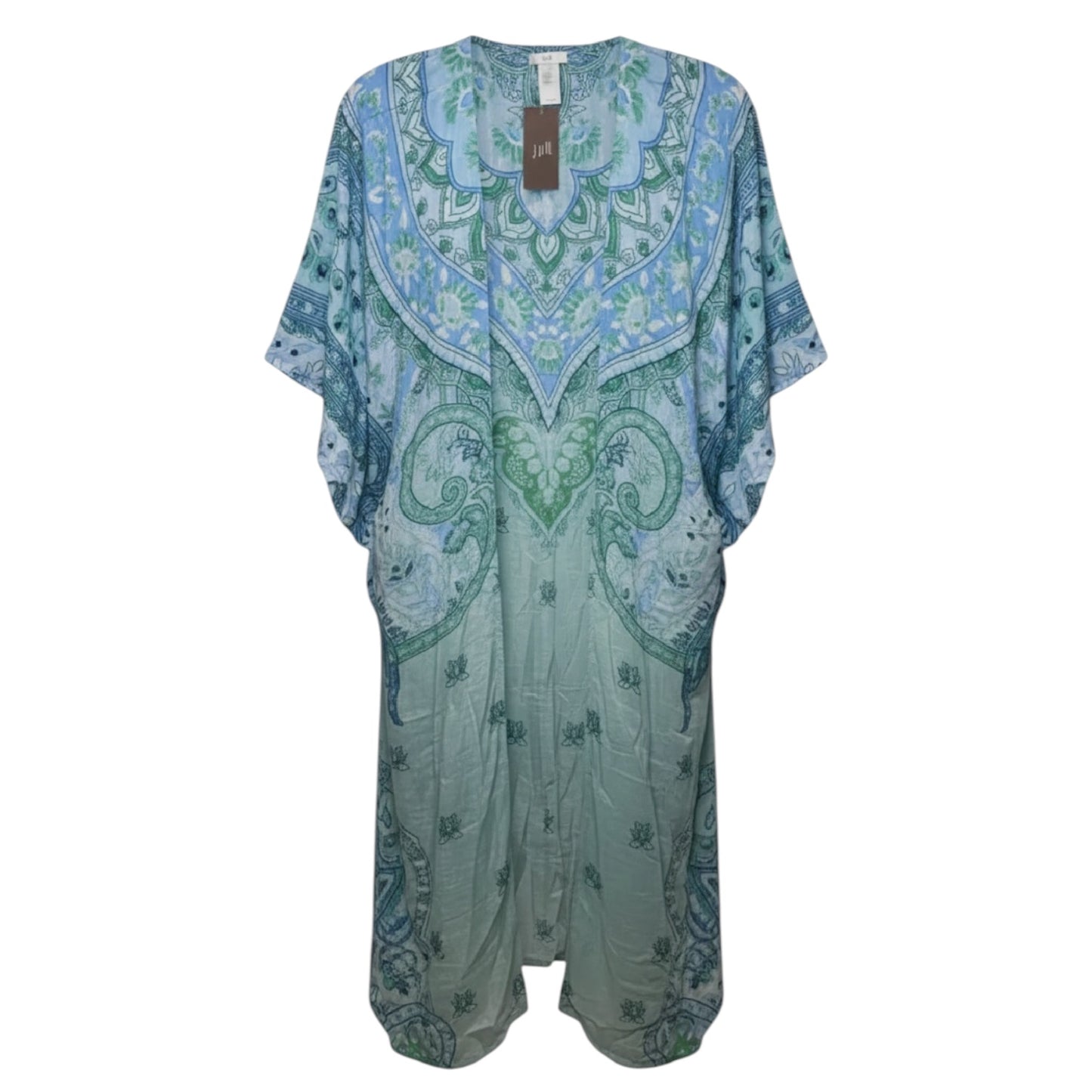Kimono By J. Jill In Blue & Green, Size: S-L