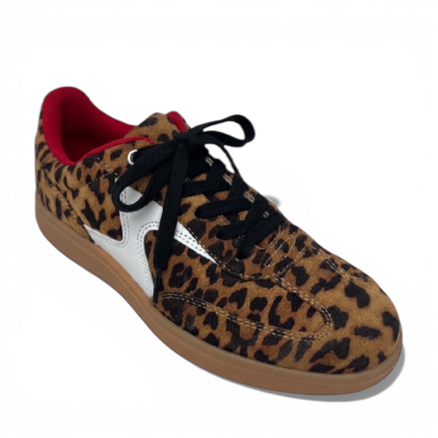 Leopard Print Low-top Sneakers By Nicole Miller In Animal Print, Size: 7.5