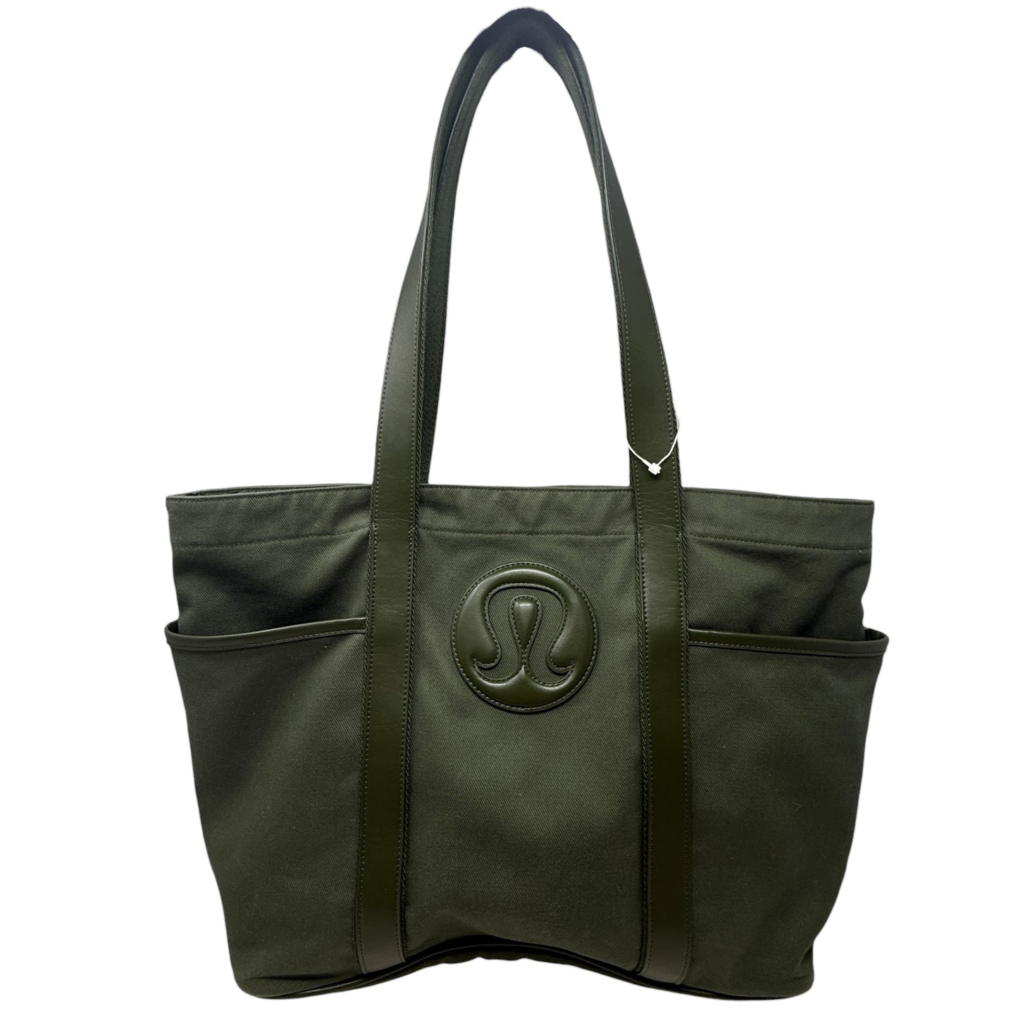 Daily Multi-Pocket Canvas Tote Bag 20L Leather Alternative By Lululemon, Size: Large
