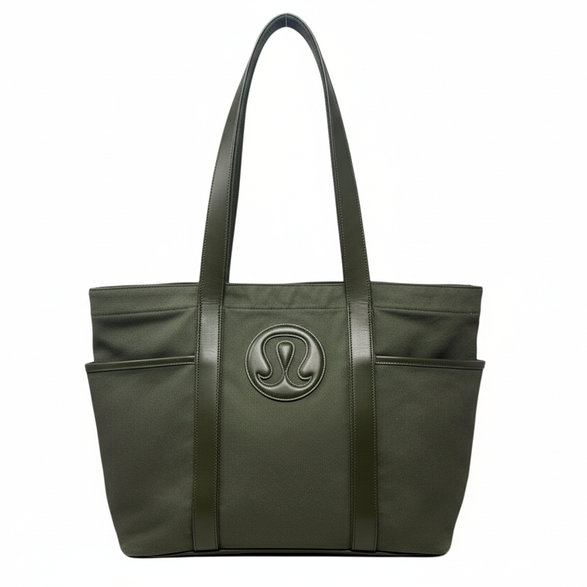 Daily Multi-Pocket Canvas Tote Bag 20L Leather Alternative By Lululemon, Size: Large