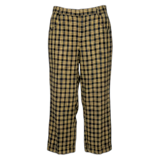 Joey Classic High Rise Pants By Free People In Plaid Pattern, Size: 12