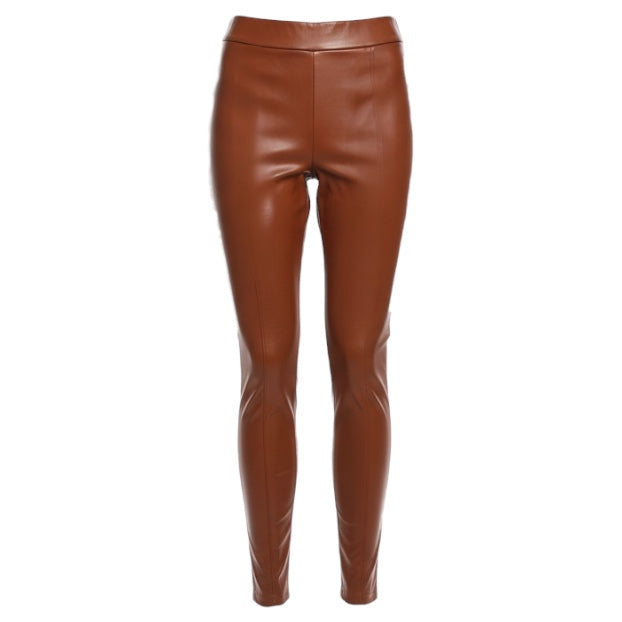 Faux Leather Leggings By Loft In Orange, Size: Sp