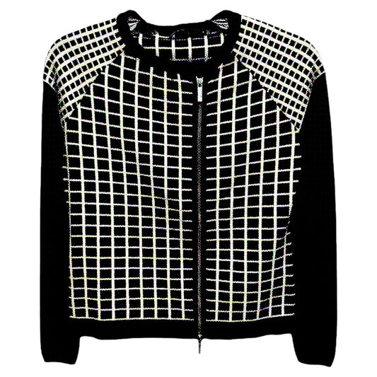 Sweater By Karen Millen In Black & White, Size: 2
