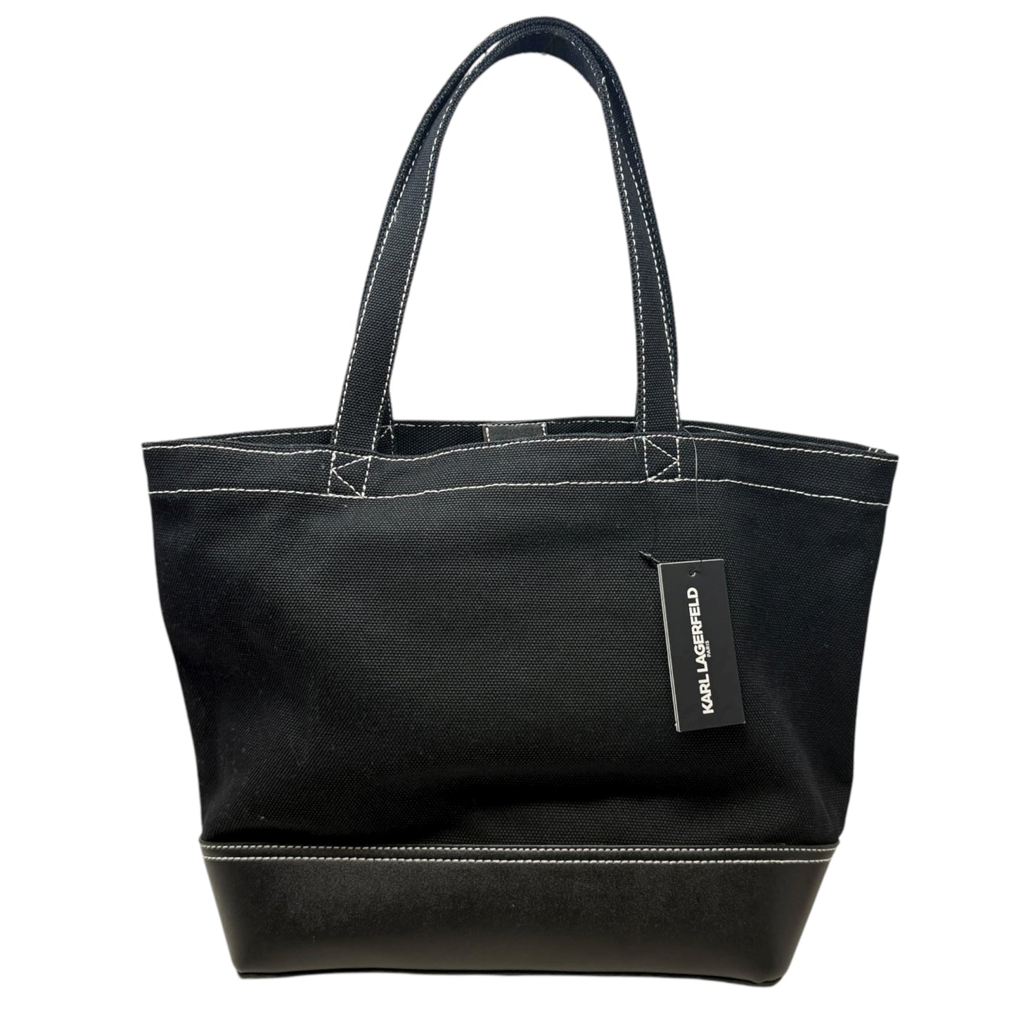 Cannes East West Embellished Tote Designer By Karl Lagerfeld, Size: Large