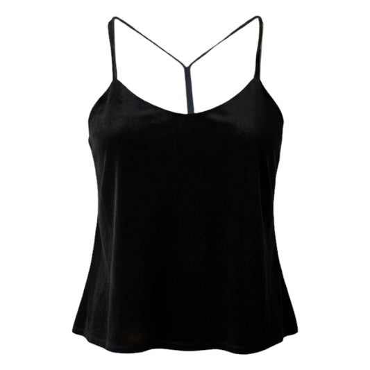 Velvet Cami Top Sleeveless By Eileen Fisher In Black, Size: XS