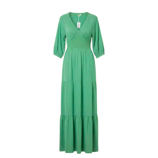 Florence Slub Dress Casual Midi By Marine Layer In Green, Size: S