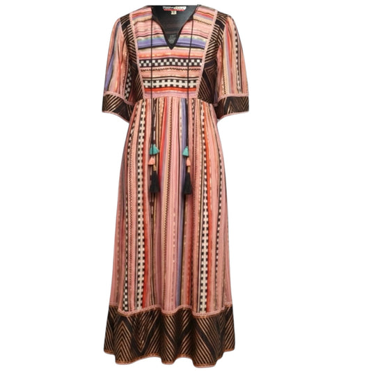 Rainbow Striped Tunic Dress By Verb By Pallavi Singhee X Anthropologie In Multi-colored, Size: S
