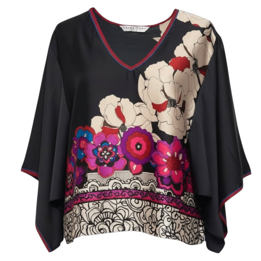 Agate Floral Pullover Bloused By Trina Turk In Multi-colored, Size: S (estimated)
