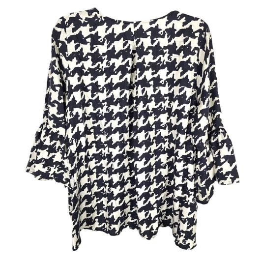 Ivy Top By LaRoque In Black & White Houndstooth Print, Size: S