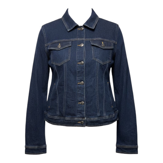 Jacket Denim By Wonderly In Blue Denim, Size: XXL
