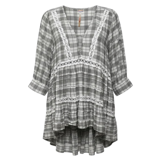 Time Out Crochet Lace Tunic By Free People In Ivory Combo, Size: M