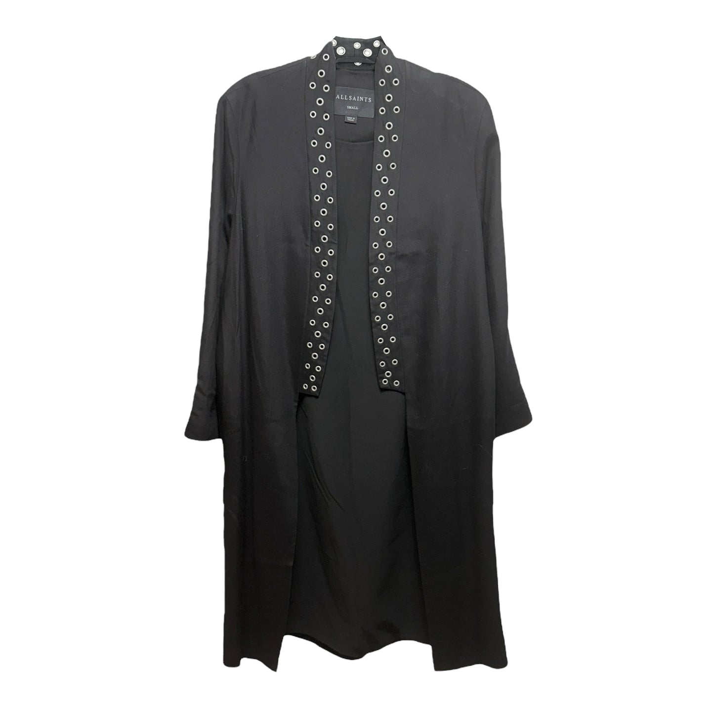 Kady Riveted Kimono Duster Designer By All Saints In Black, Size: S