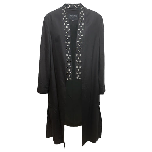 Kady Riveted Kimono Duster Designer By All Saints In Black, Size: S