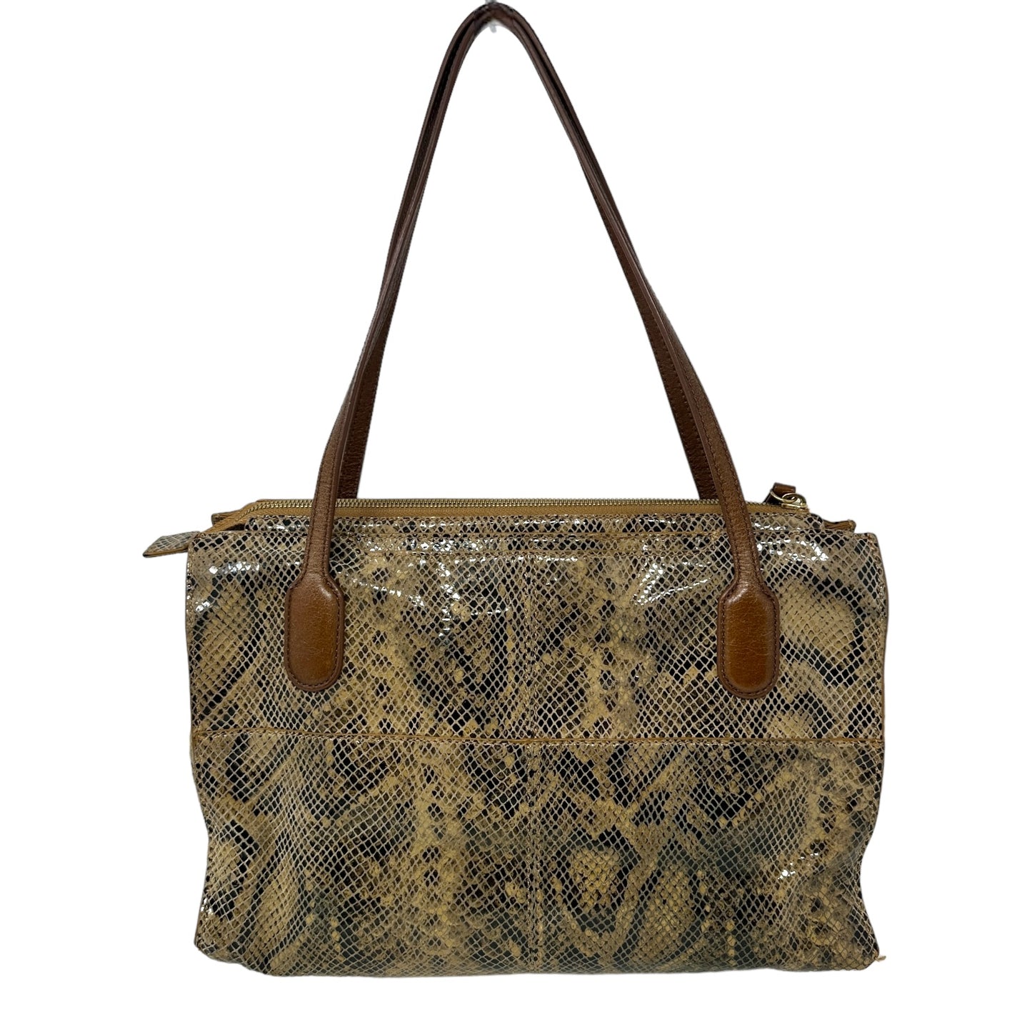 Friar Patterned Leather Handbag - Diamond Snake By Hobo Intl  Size: Medium