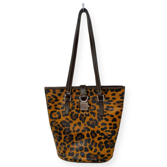 Leopard Bucket Handbag Designer By Dooney And Bourke O  Size: Medium