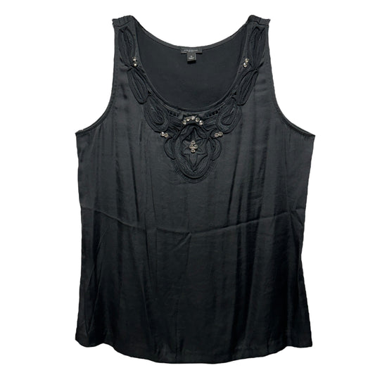 Embellished  Sleeveless Blouse By Ann Taylor  Size: M