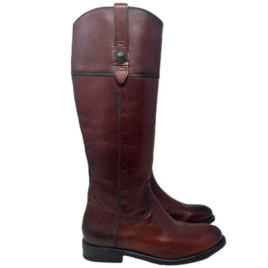 Jayden Button Tall Boots - Redwood By Frye  Size: 9