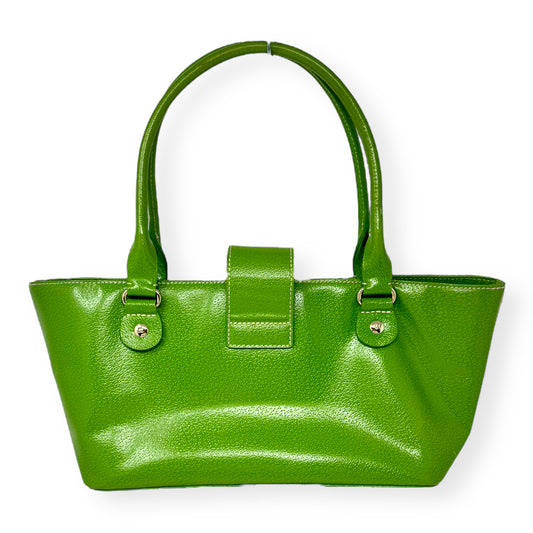 Lizzie Croc Shoulder Bag in Neon Lime