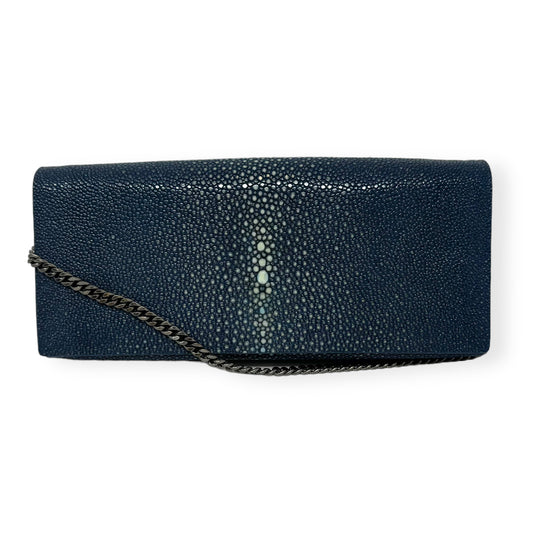 Cleo Shagreen Clutch Designer By Vivo  Size: Small