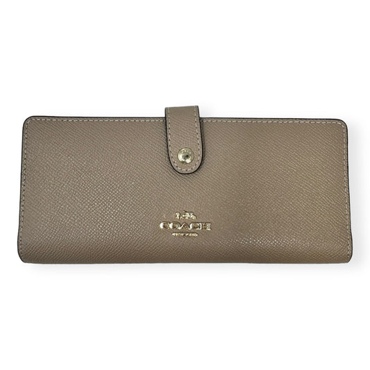 Slim Leather Wallet Designer By Coach  Size: Medium
