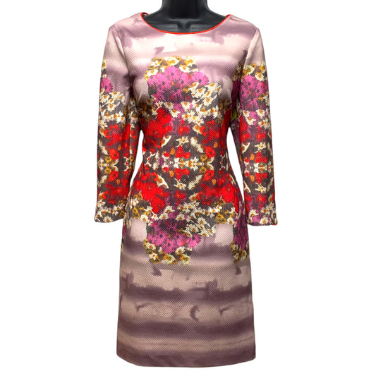 Belle Collection Floral 3/4 Sleeve Dress By Badgley Mischka  Size: 8