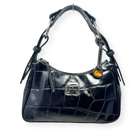 Harrison Croc Embossed Leather Hobo Bag Designer By Dooney And Bourke  Size: Medium