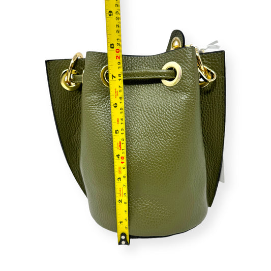 Zadig and Voltaire bobo mat sac bucket bag olive green purse