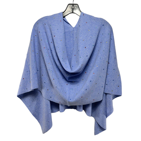 Faux Crystal Studded Cashmere Blend Poncho Designer By InCashmere Size: Os