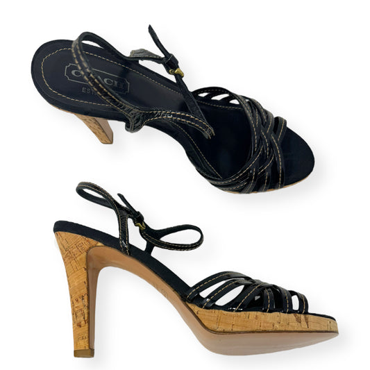 Stephany Platform Sandals By Coach  Size: 10
