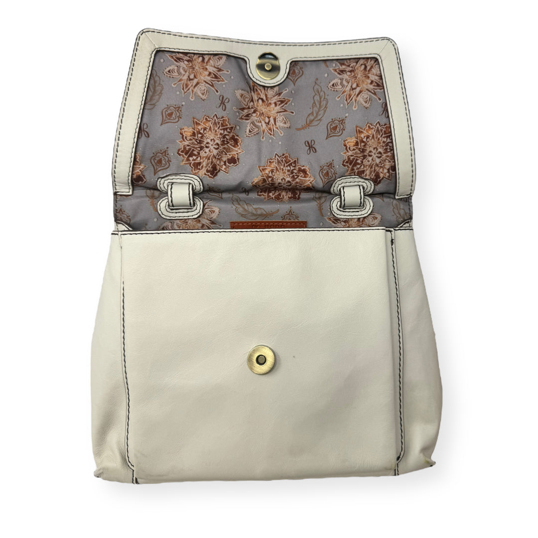 Meter Crossbody Latte Handbag Designer By Hobo Intl  Size: Medium