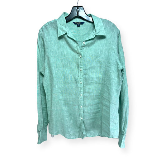 Linen Top Long Sleeve By Brooks Brothers  Size: 10