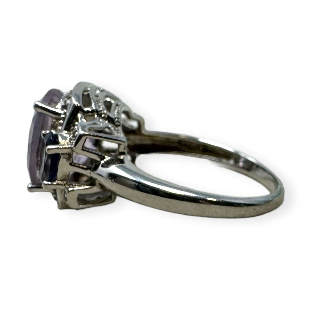 Amethyst Ring Sterling Silver By Unknown Brand  Size: 9