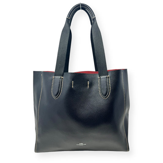 Derby Pebbled Leather Tote Designer By Coach  Size: Medium