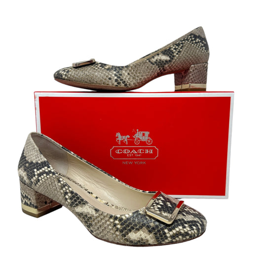 Isla Classic Pump - Snake Print Shoes Designer By Coach  Size: 6.5