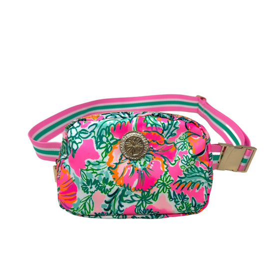 Runaround Printed Belt Bag - Soleil Pink Perfect Poppy Designer By Lilly Pulitzer  Size: Small